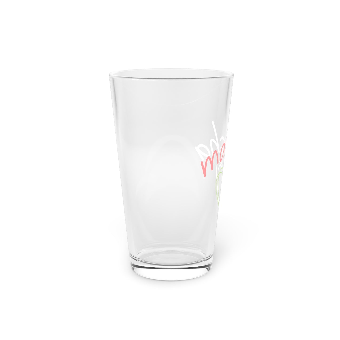 Matcha Heart Beer Glass