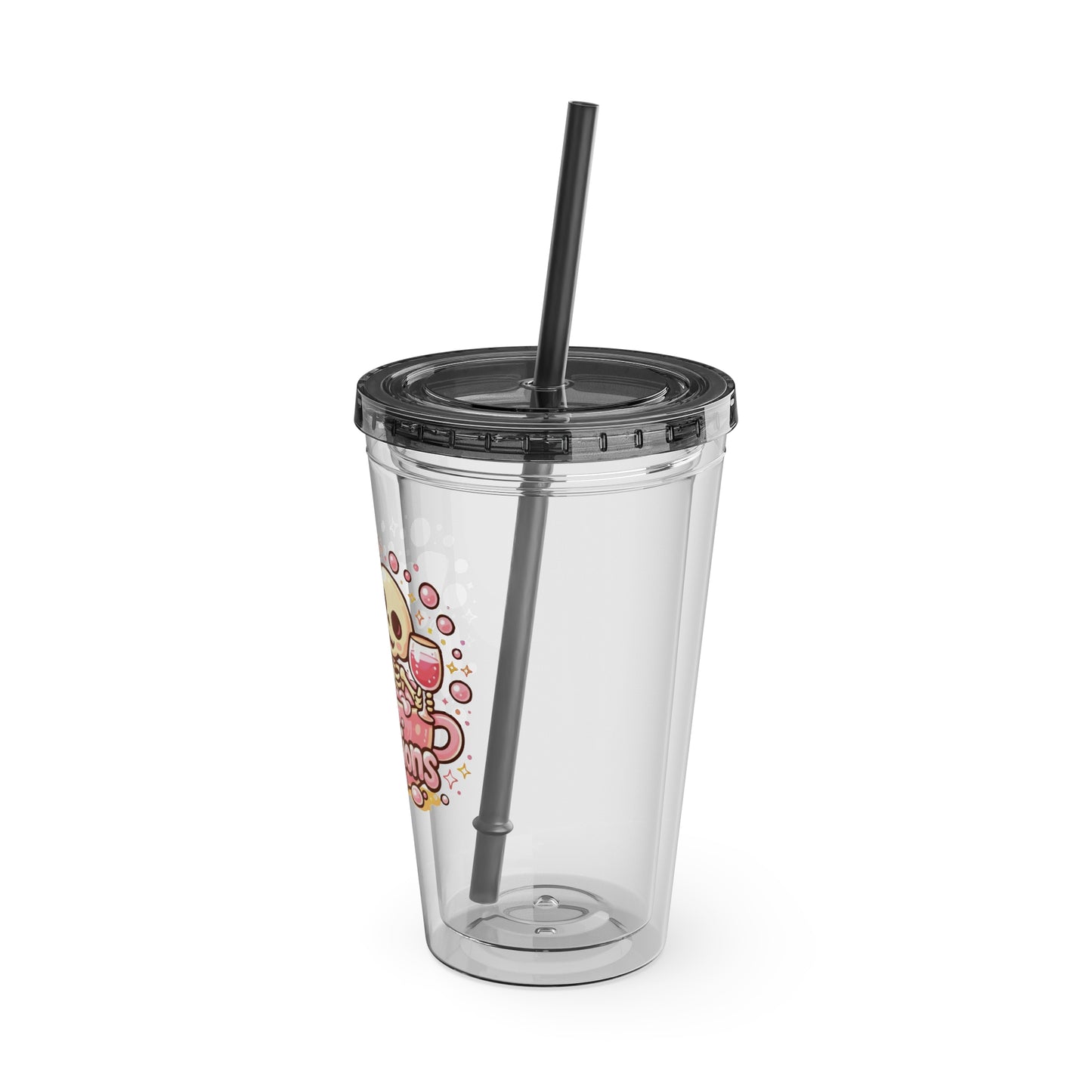 Pour decisions Clear Insulated Cup