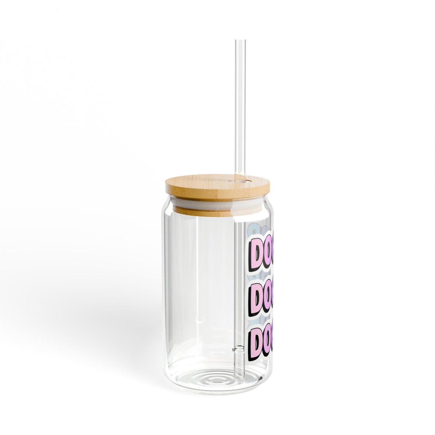DOCTOR faux sticker Sipper Glass