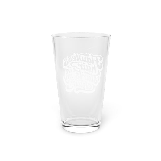 Flawless hair starts in my chair Beer Glass