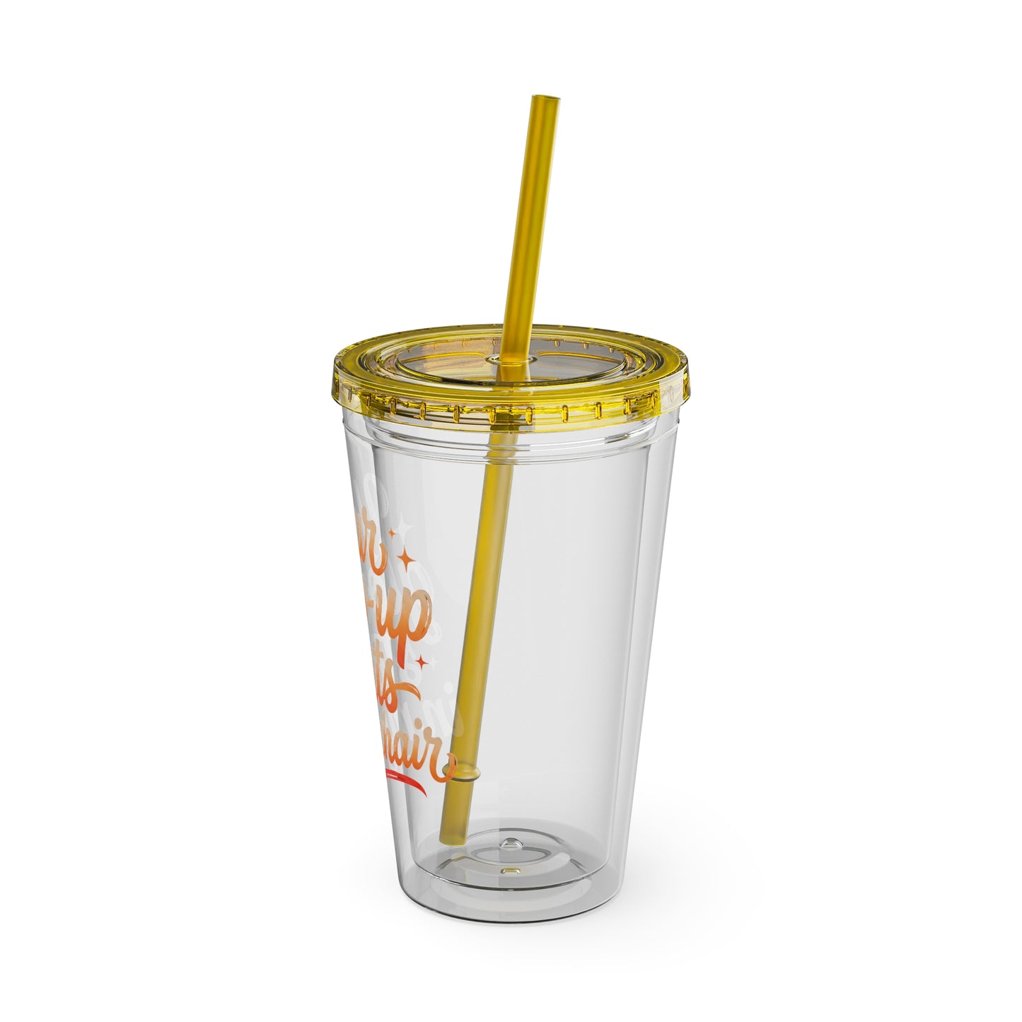 Your glow up starts in my chair Clear Insulated Cup