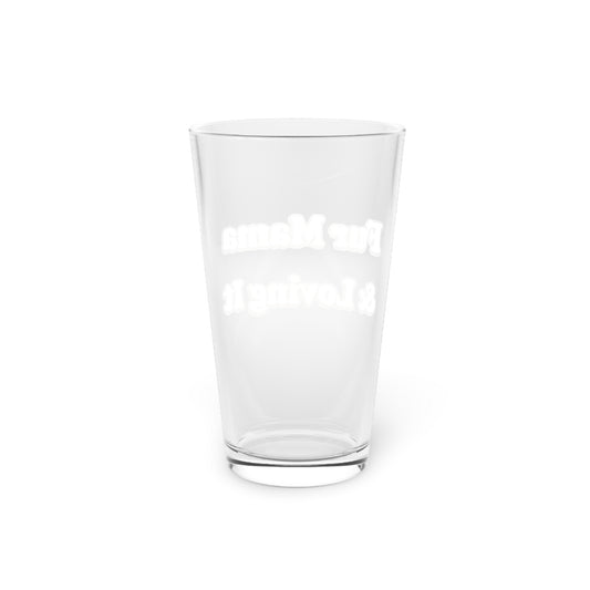 Fur mama & loving it Beer Glass