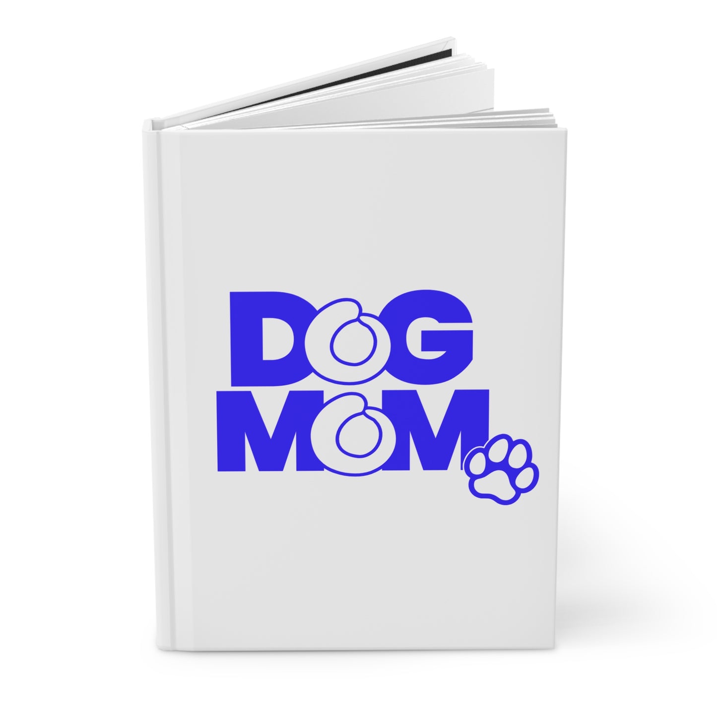 Dog mom blue Hardcover Journal