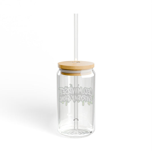 CEO mindset, everyday grind Sipper Glass