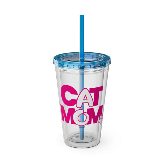 Cat mom pink Insulated Cup