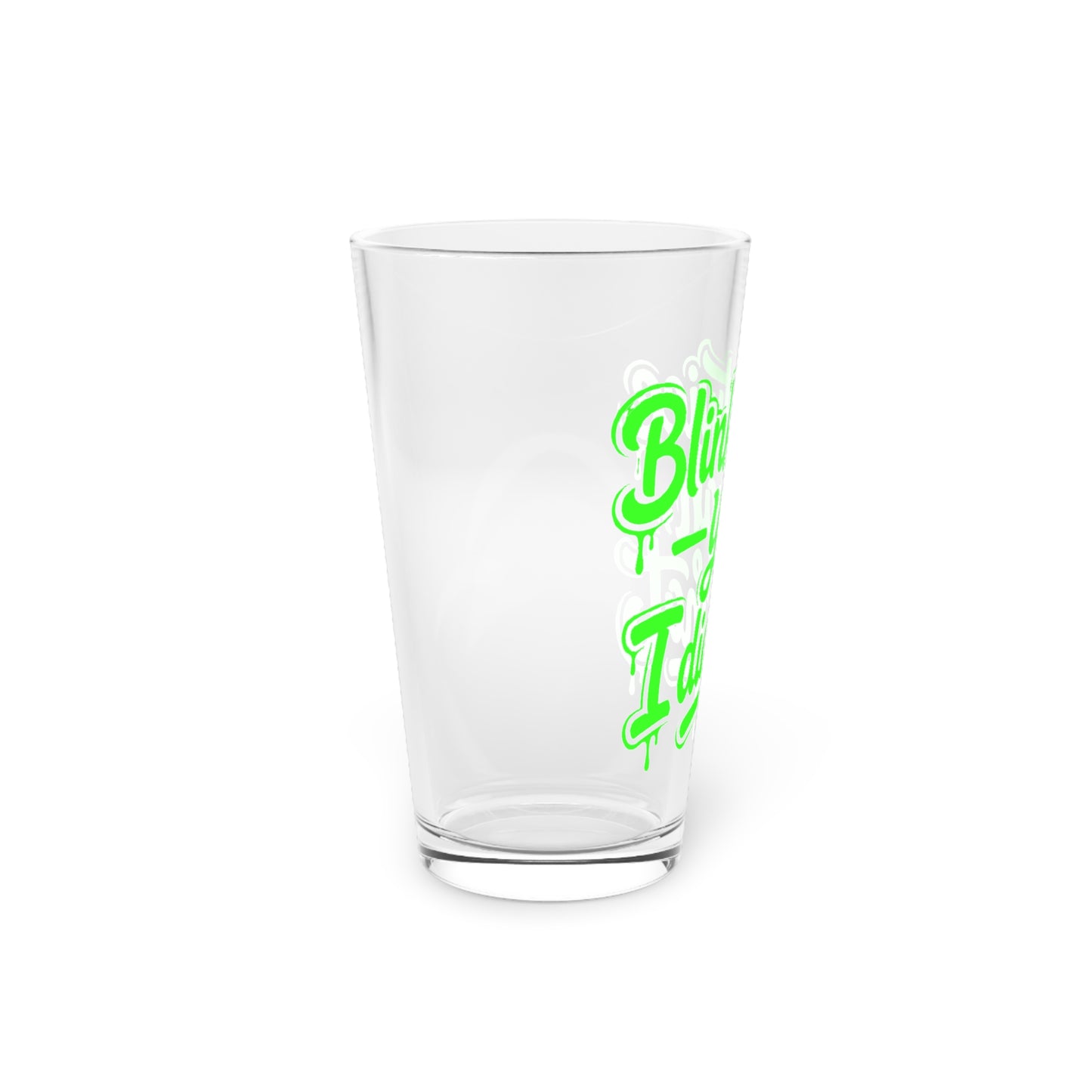Blink twice yeah I did that Beer Glass