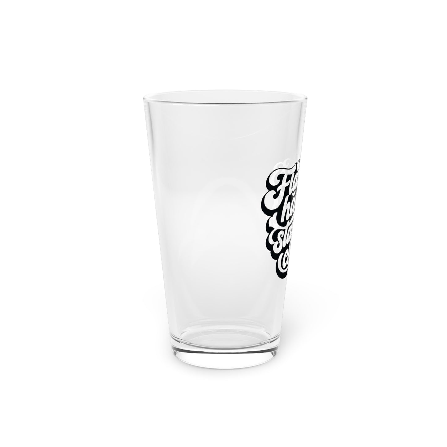 Flawless hair starts in my chair Beer Glass