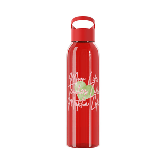 Mom Life, Teacher Life, Matcha Life Water Bottle