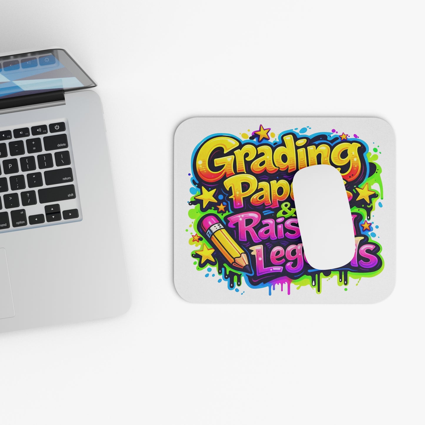 Grading papers & raising legends Mouse Pad