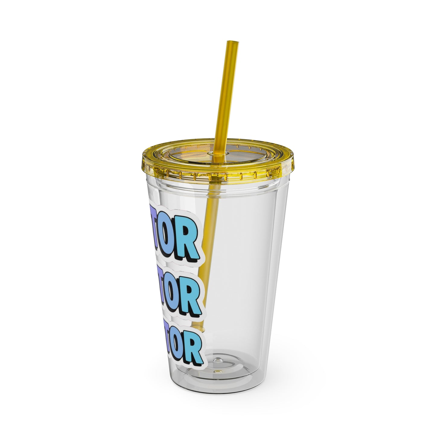 DOCTOR faux sticker Clear Insulated Cup