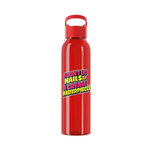 I don't do nails I create masterpieces Water Bottle