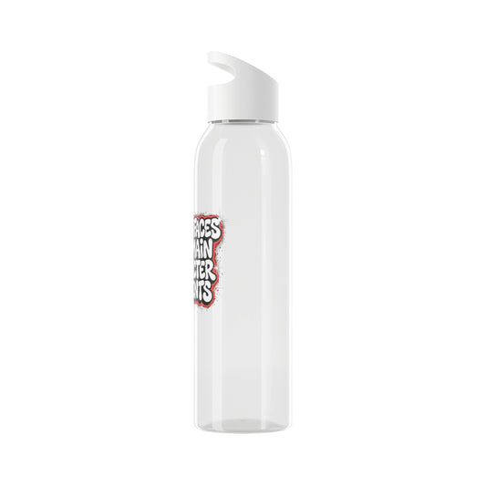 I turn faces into main character moments Water Bottle