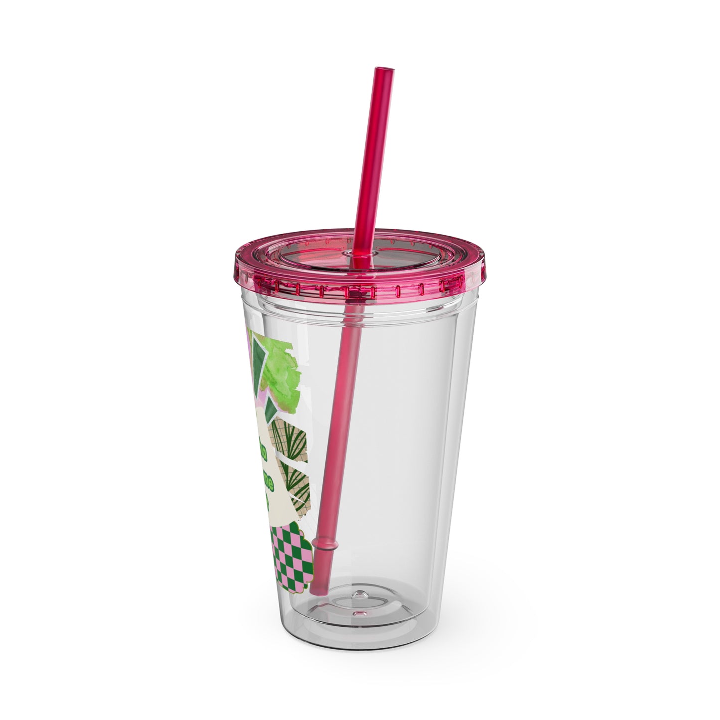 Matcha made me do it Clear Insulated Cup