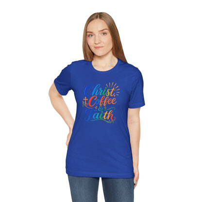 Christ, coffee and faith T-shirt