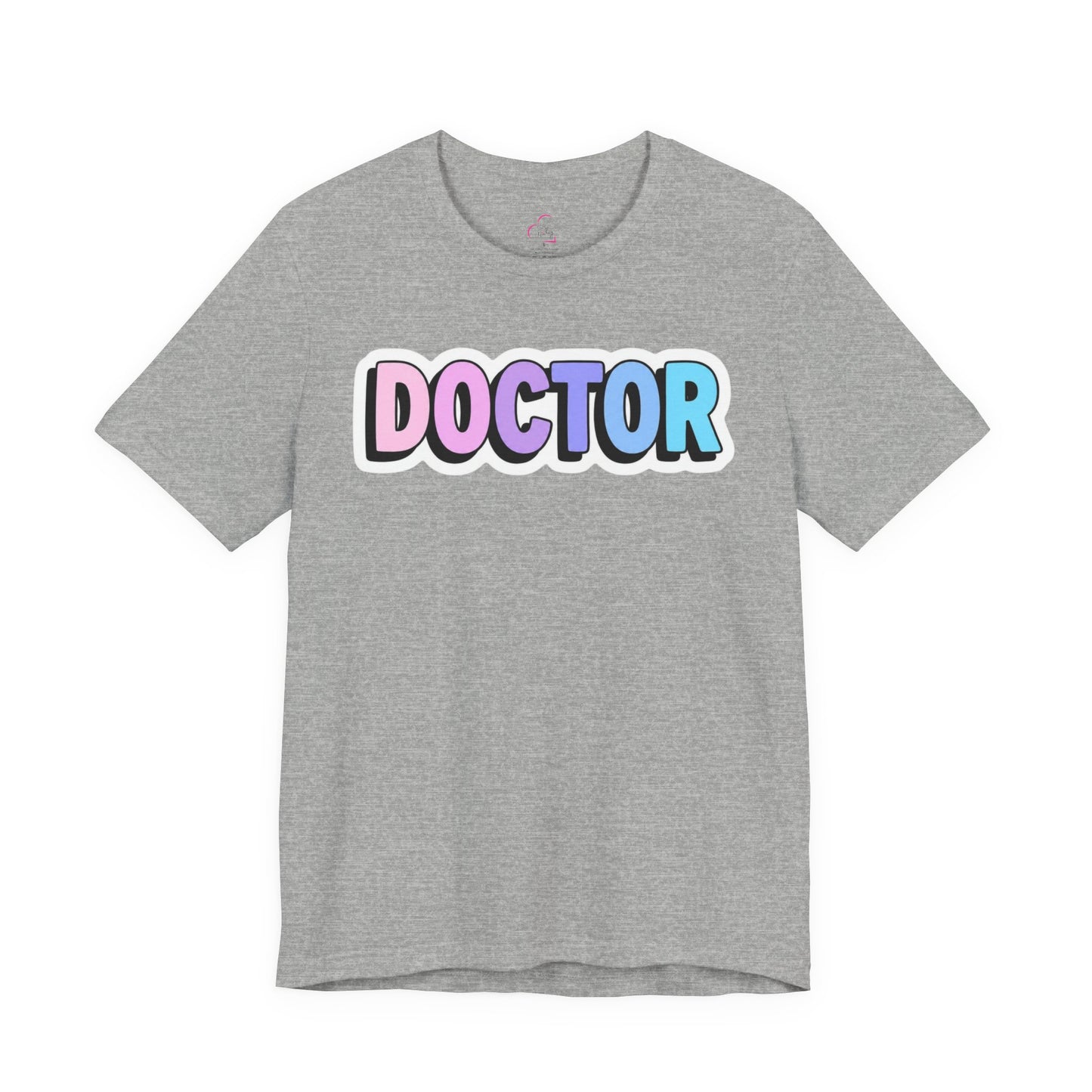 DOCTOR faux sticker T-shirt