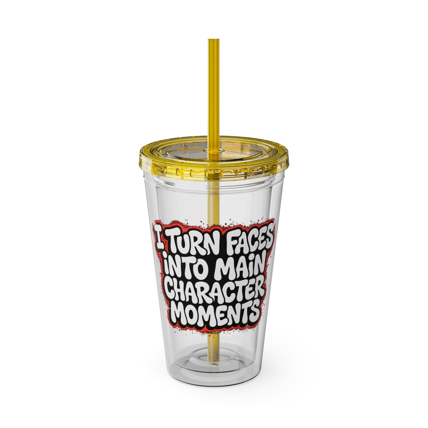 I turn faces into main character moments Insulated Cup