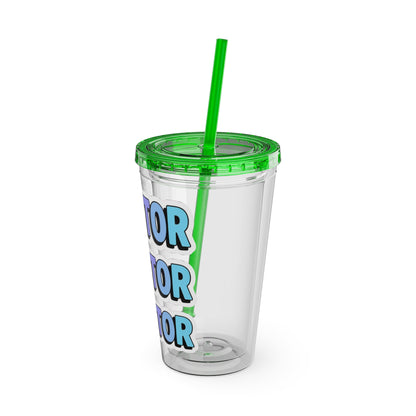 DOCTOR faux sticker Clear Insulated Cup