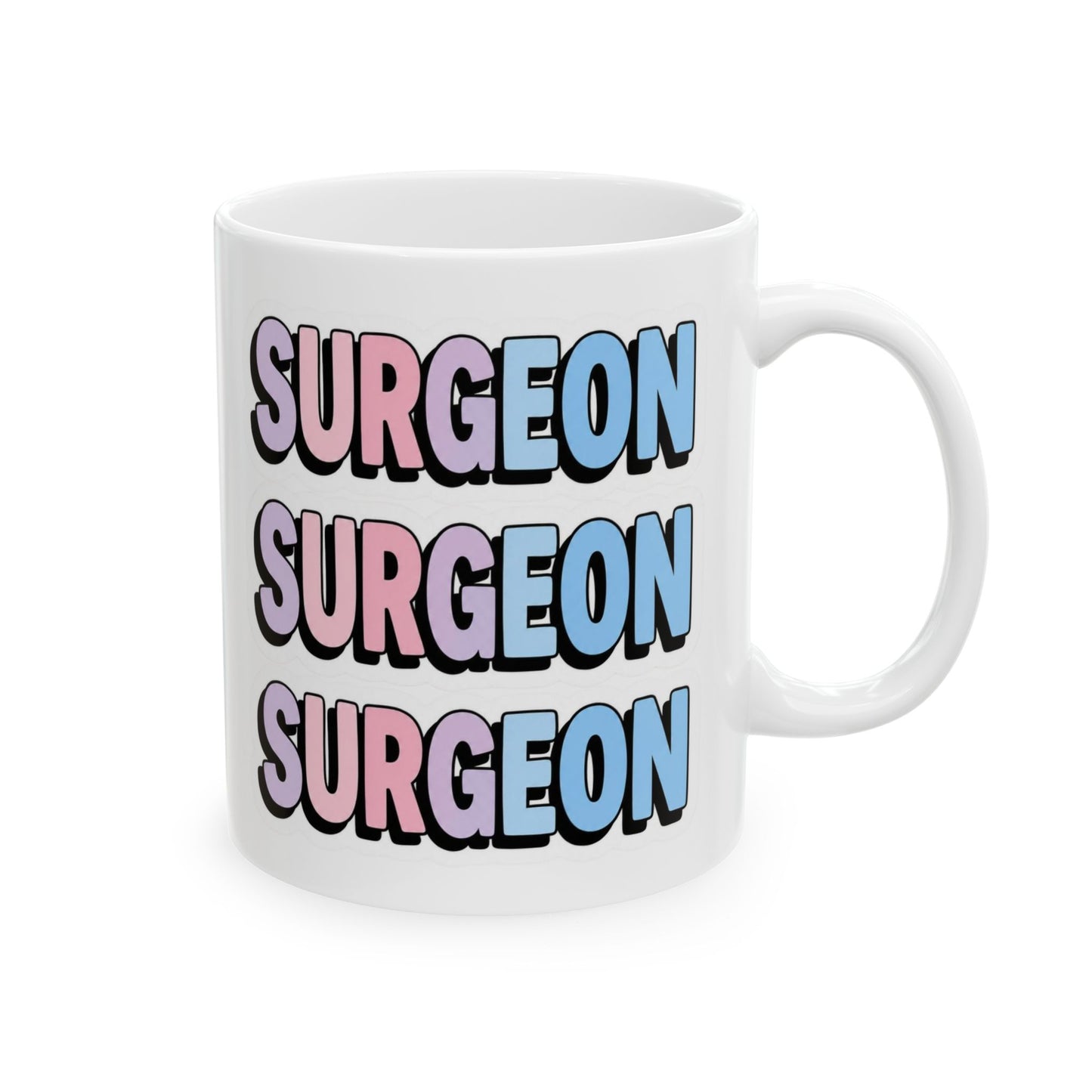 SURGEON faux sticker Mug
