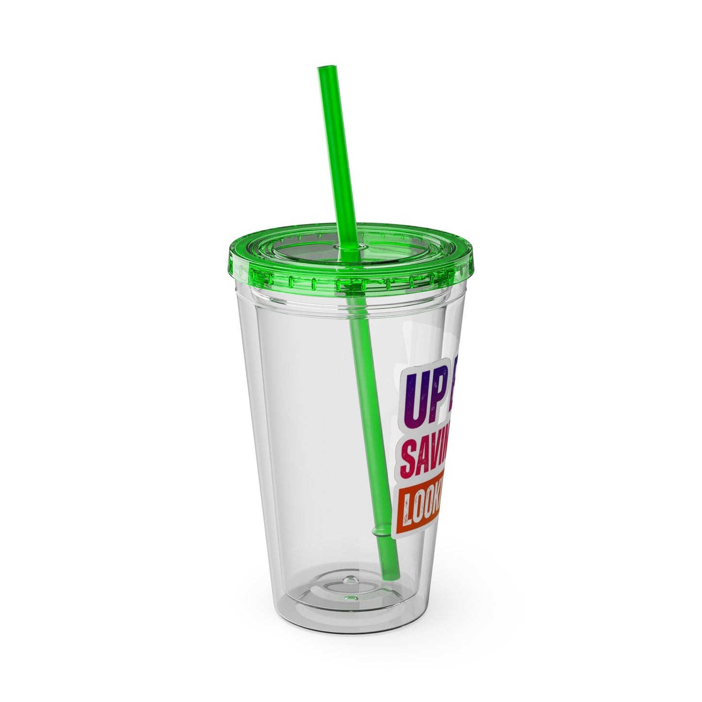 Up early, saving lives, looking good Clear Insulated Cup