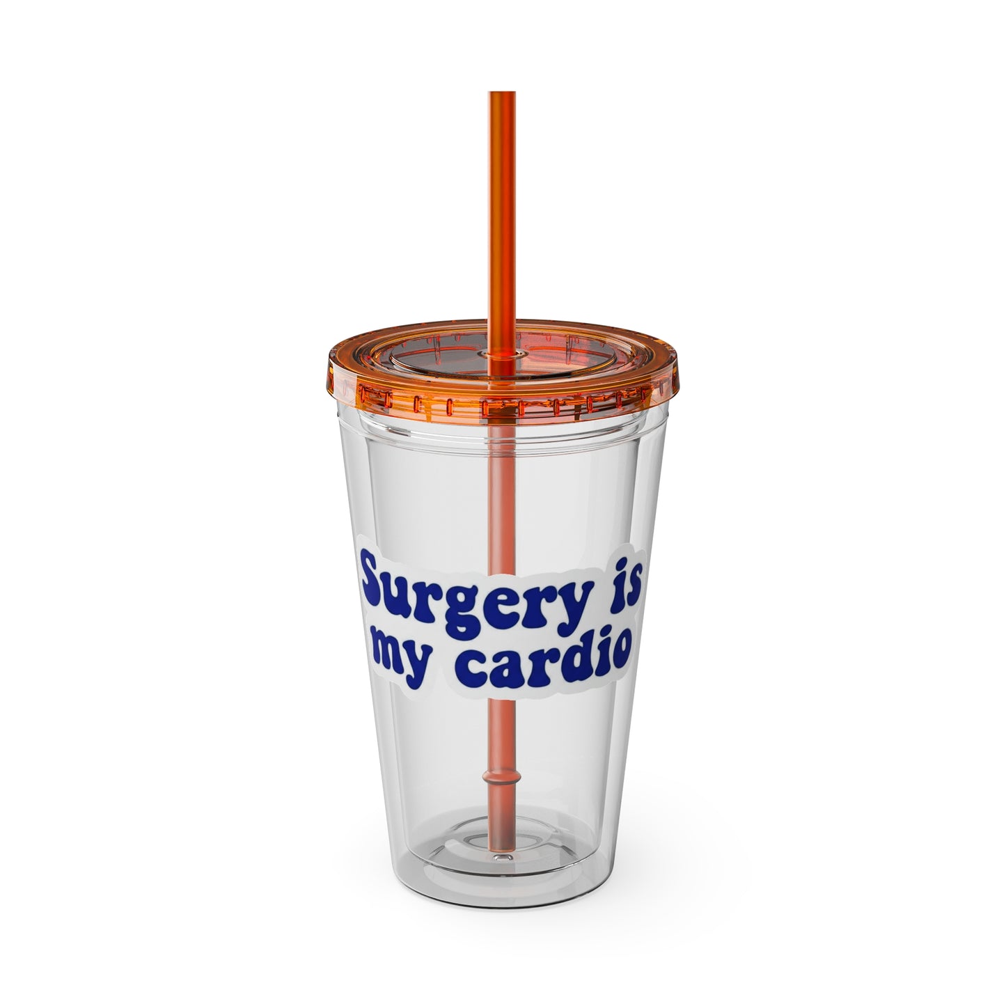 Surgery is my cardio Clear Insulated Cup