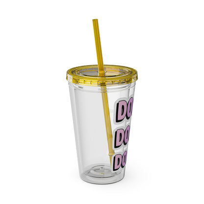 DOCTOR faux sticker Clear Insulated Cup