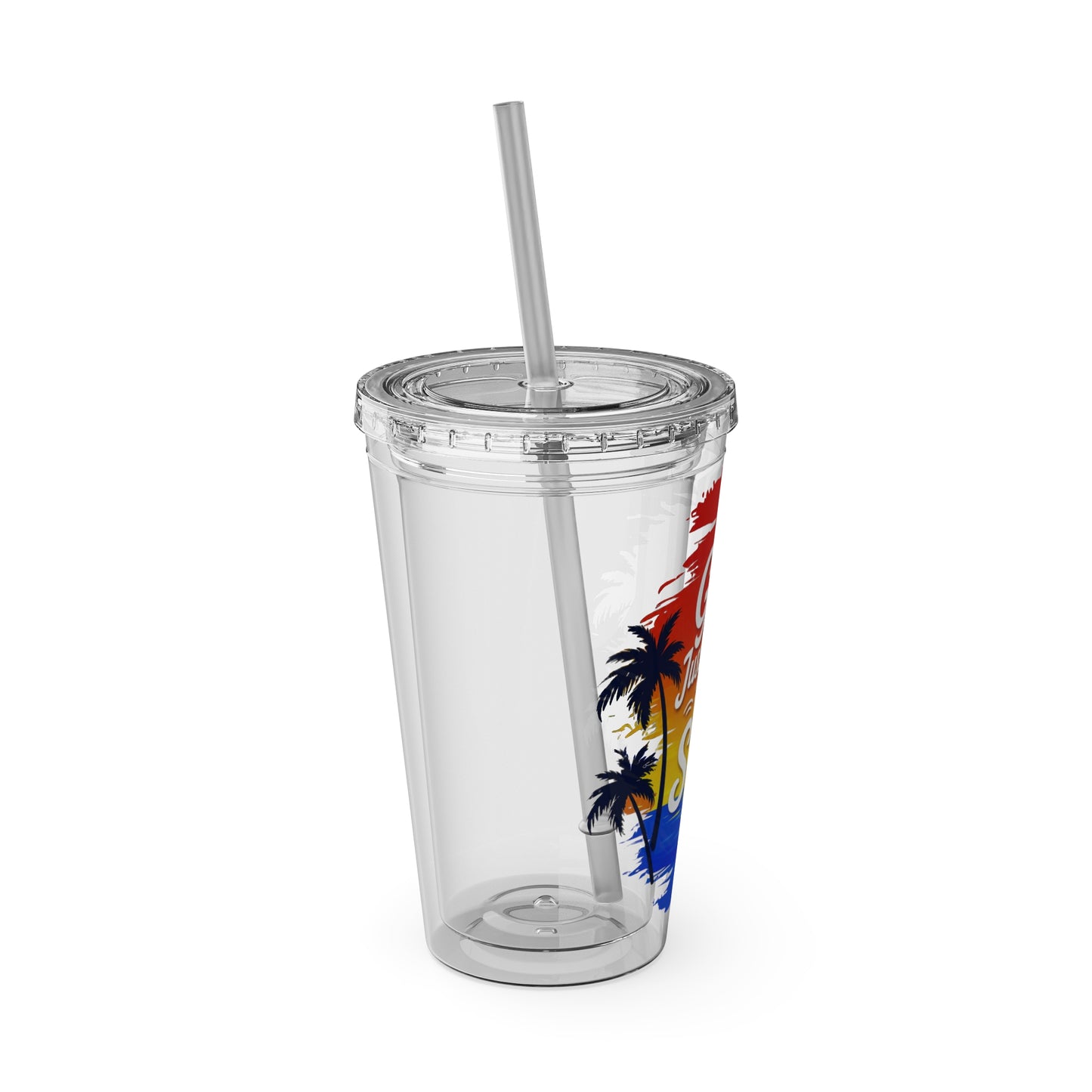 Girls just wanna have sun Clear Insulated Cup