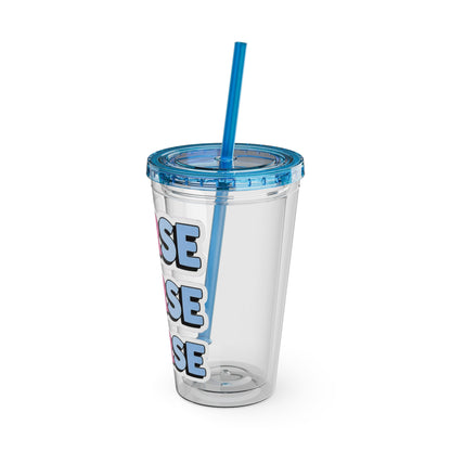 NURSE faux sticker Clear Insulated Cup