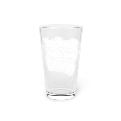 Booked because I'm that girl with the nails Beer Glass