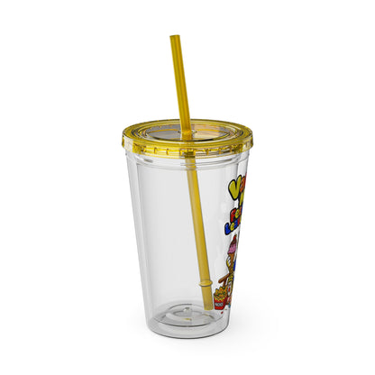 Vacation mode feed me and leave me alone Clear Insulated Cup