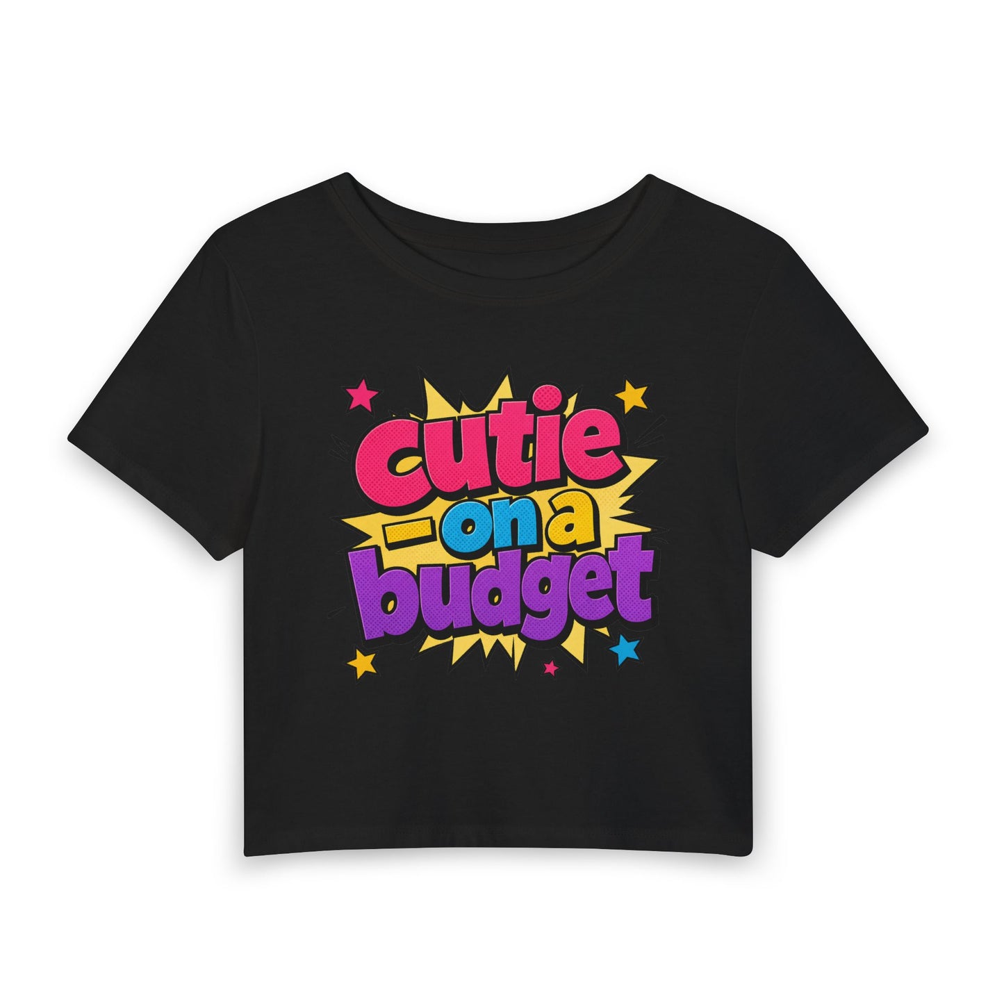 Cutie on a budget Crop Tee