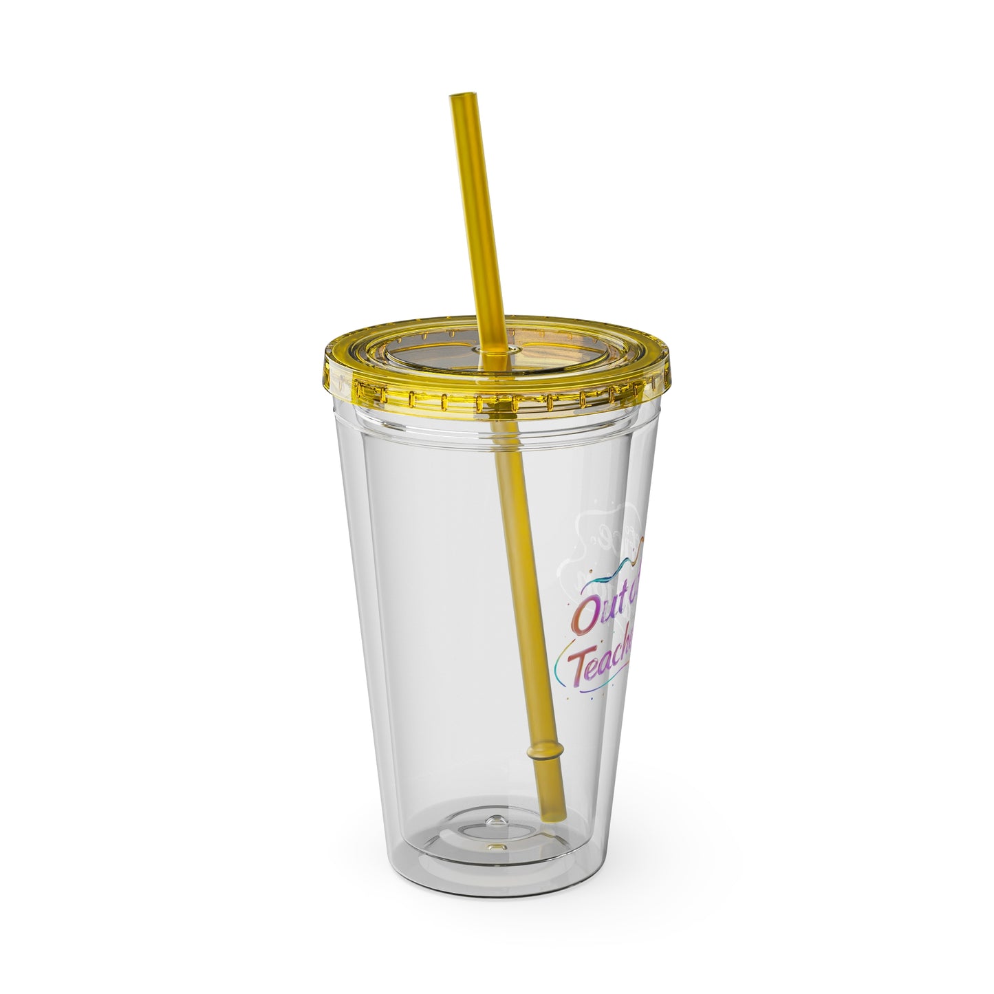 Out of office teacher edition Clear Insulated Cup