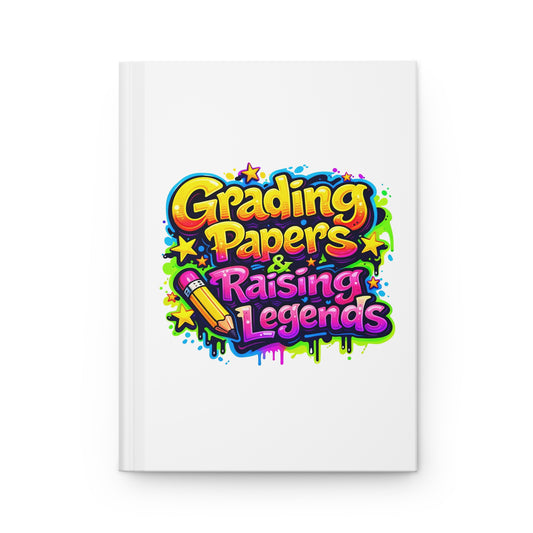 Grading papers & raising legends Hardcover Journal