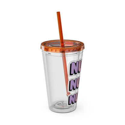 NURSE faux sticker Clear Insulated Cup