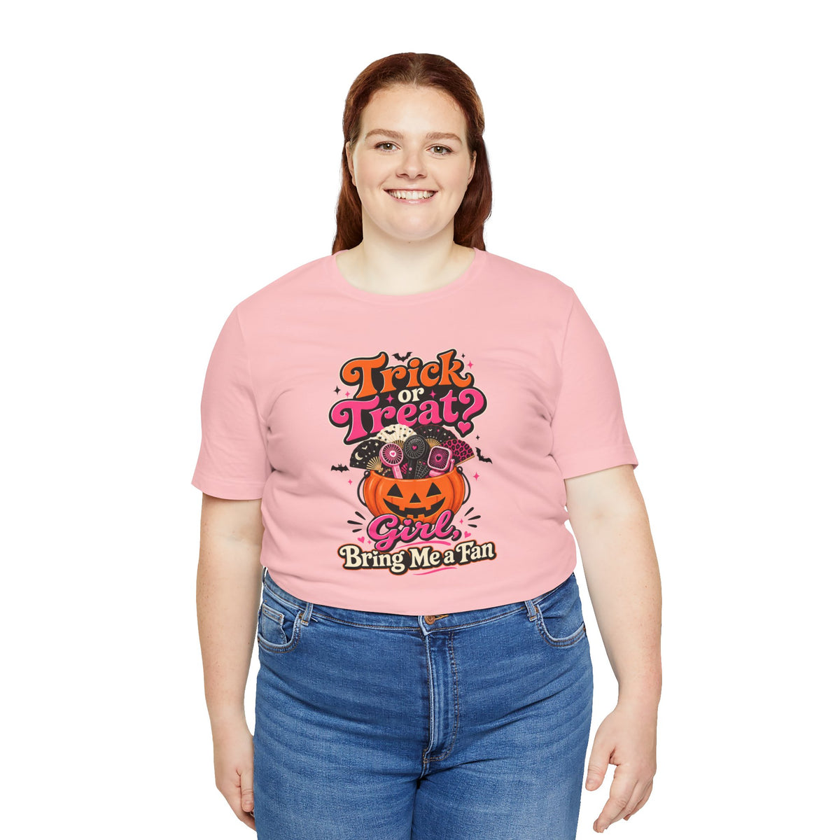 Trick or treat? Girl bring me a fan T-shirt