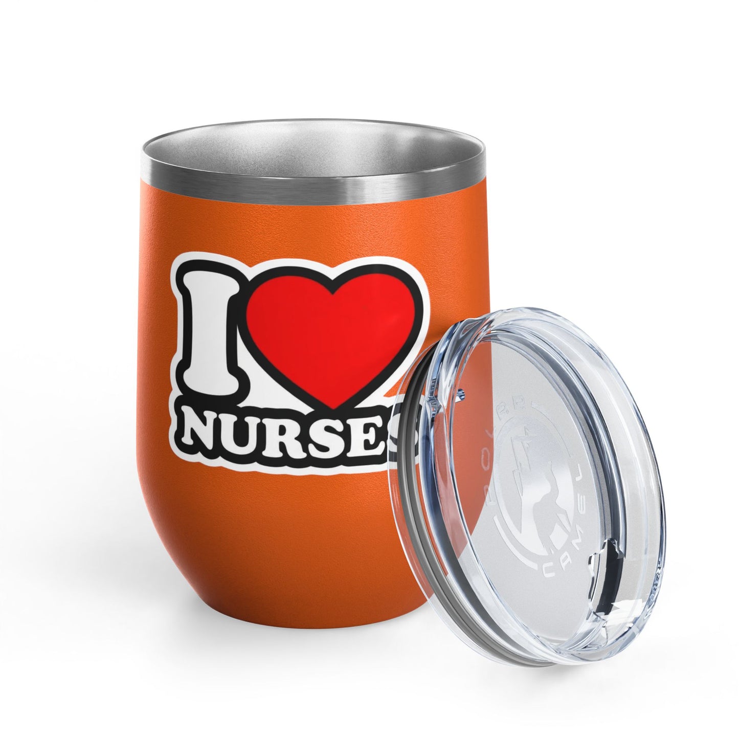 I love nurses faux sticker Tumbler