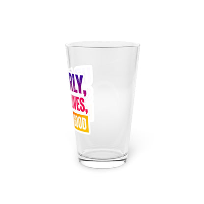 Up early, saving lives, looking good Beer Glass