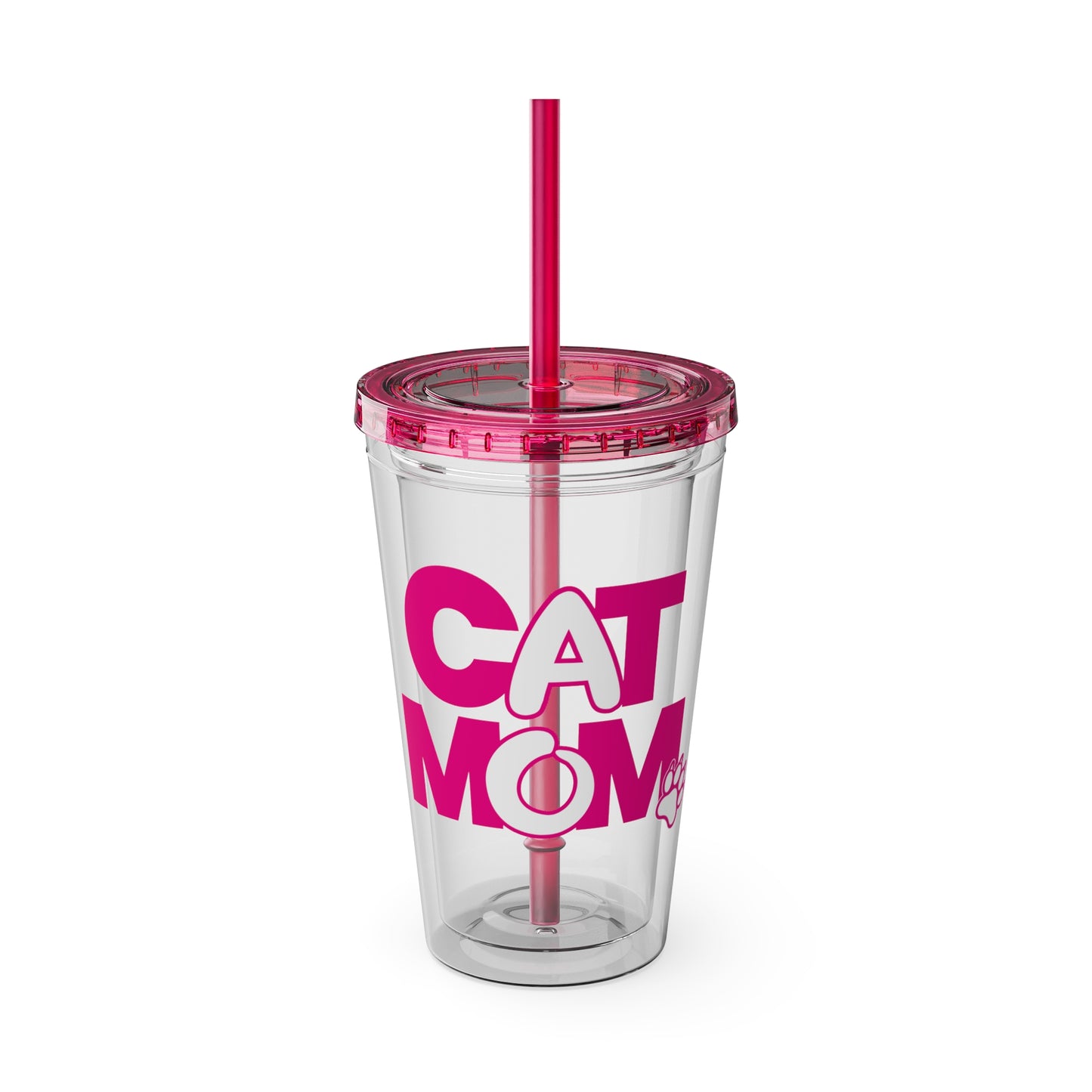 Cat mom pink Insulated Cup