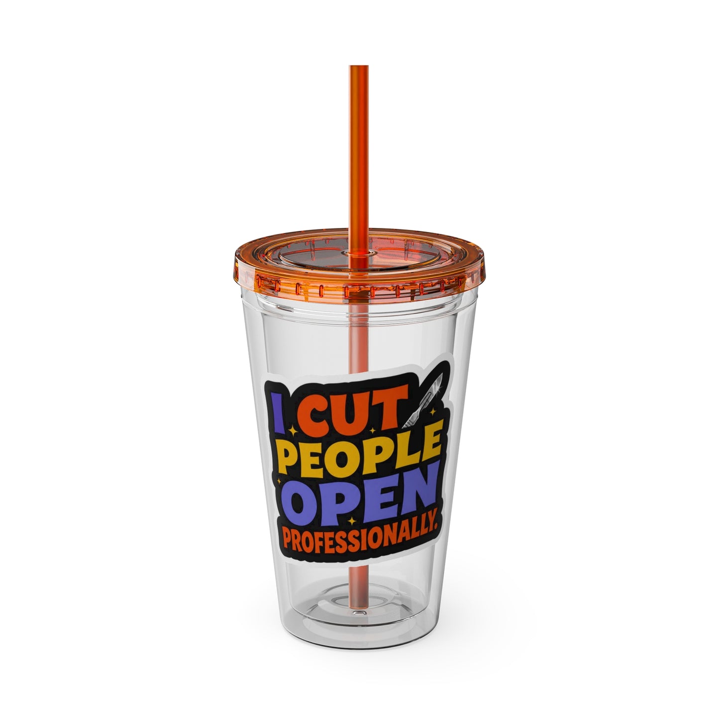 I cut people open professionally Clear Insulated Cup