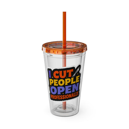 I cut people open professionally Clear Insulated Cup