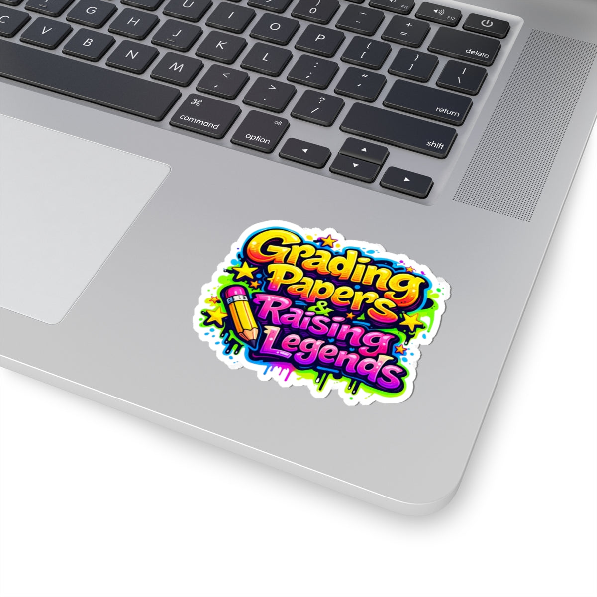 Grading papers & raising legends Sticker