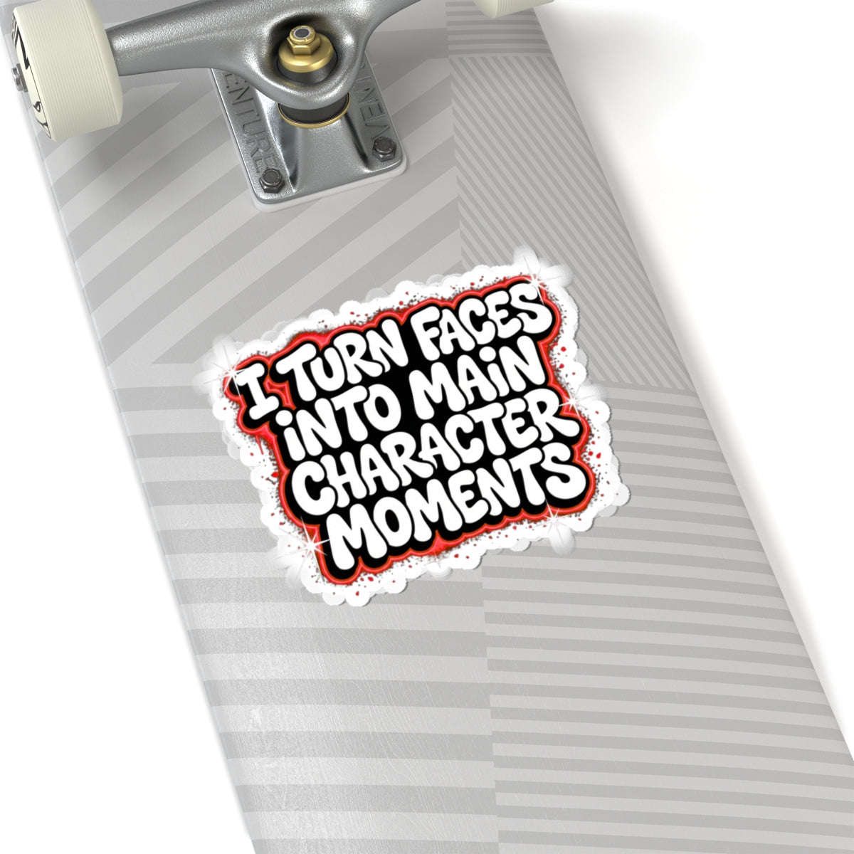 I turn faces into main character moments Sticker