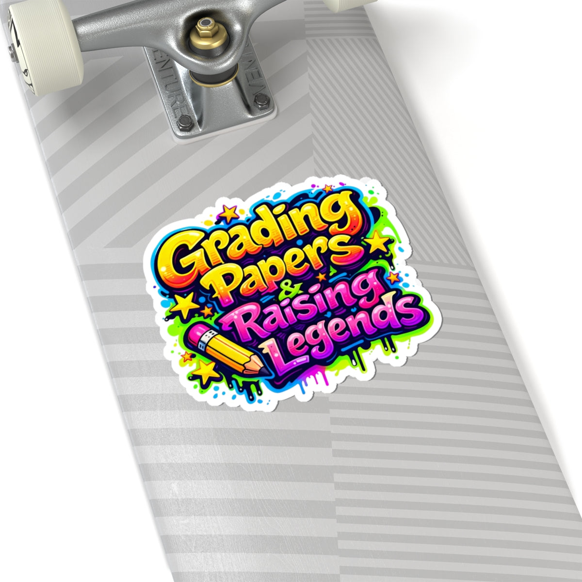 Grading papers & raising legends Sticker