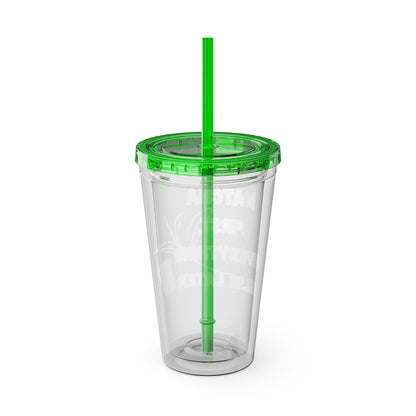 Matcha First Everything Else Later Clear Insulated Cup