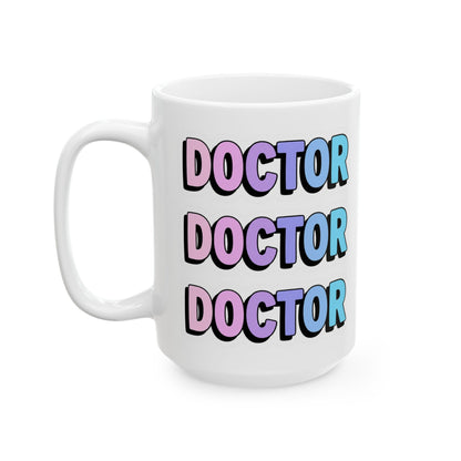 DOCTOR faux sticker Mug