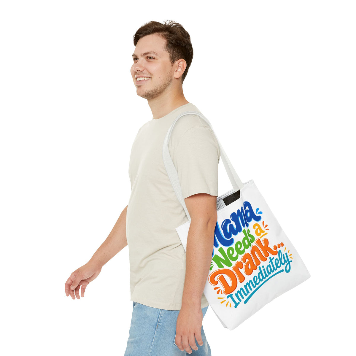 Mama needs a drank immediately Tote Bag