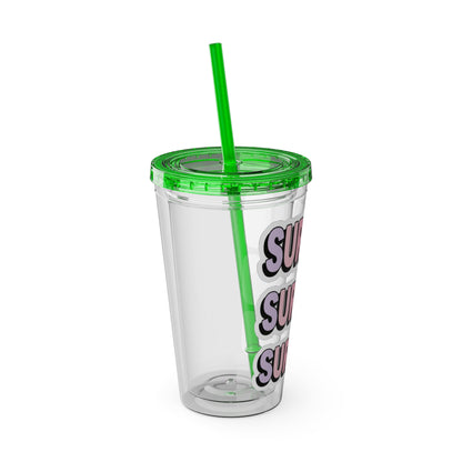 SURGEON faux sticker Clear Insulated Cup
