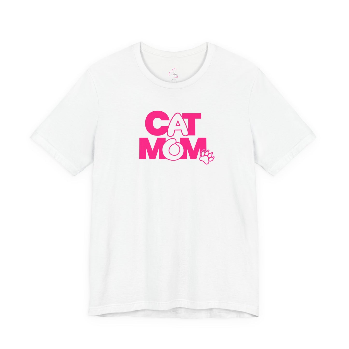 Cat mom pink T-shirt
