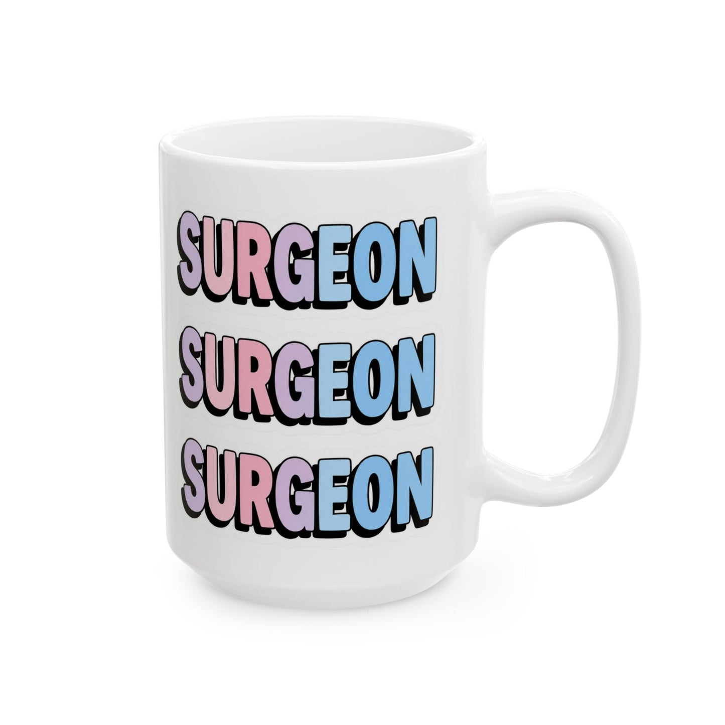 SURGEON faux sticker Mug