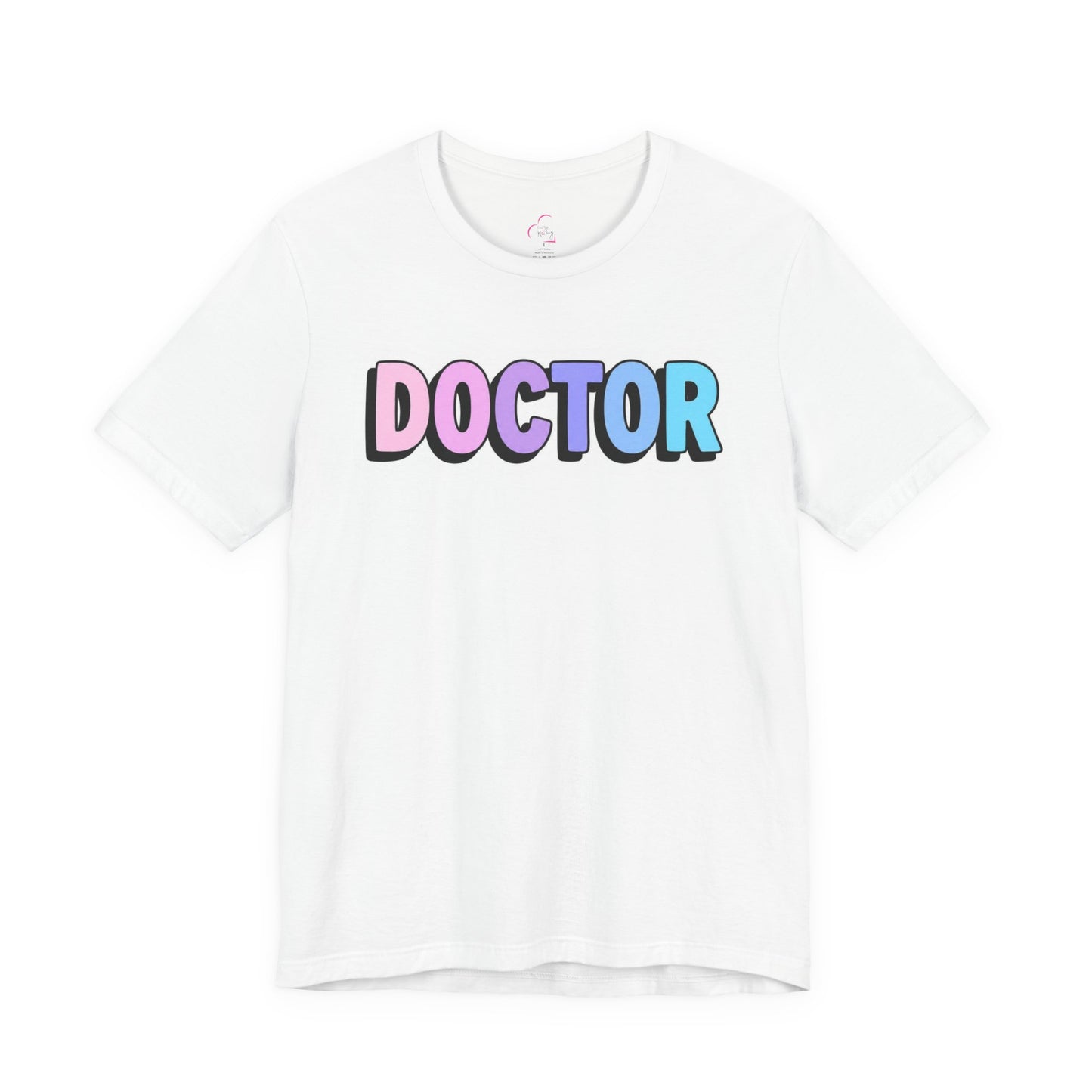 DOCTOR faux sticker T-shirt