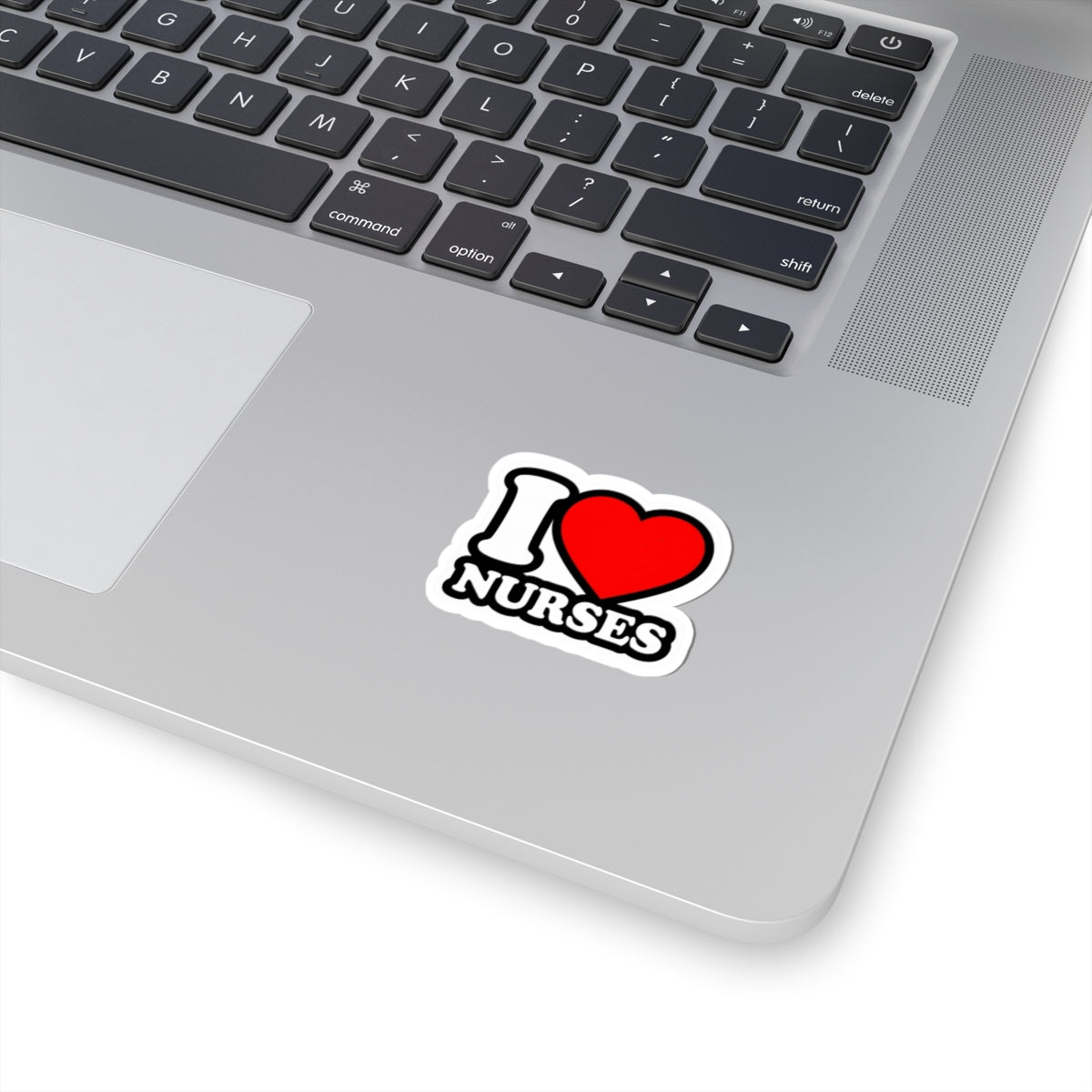 I love nurses faux sticker Sticker